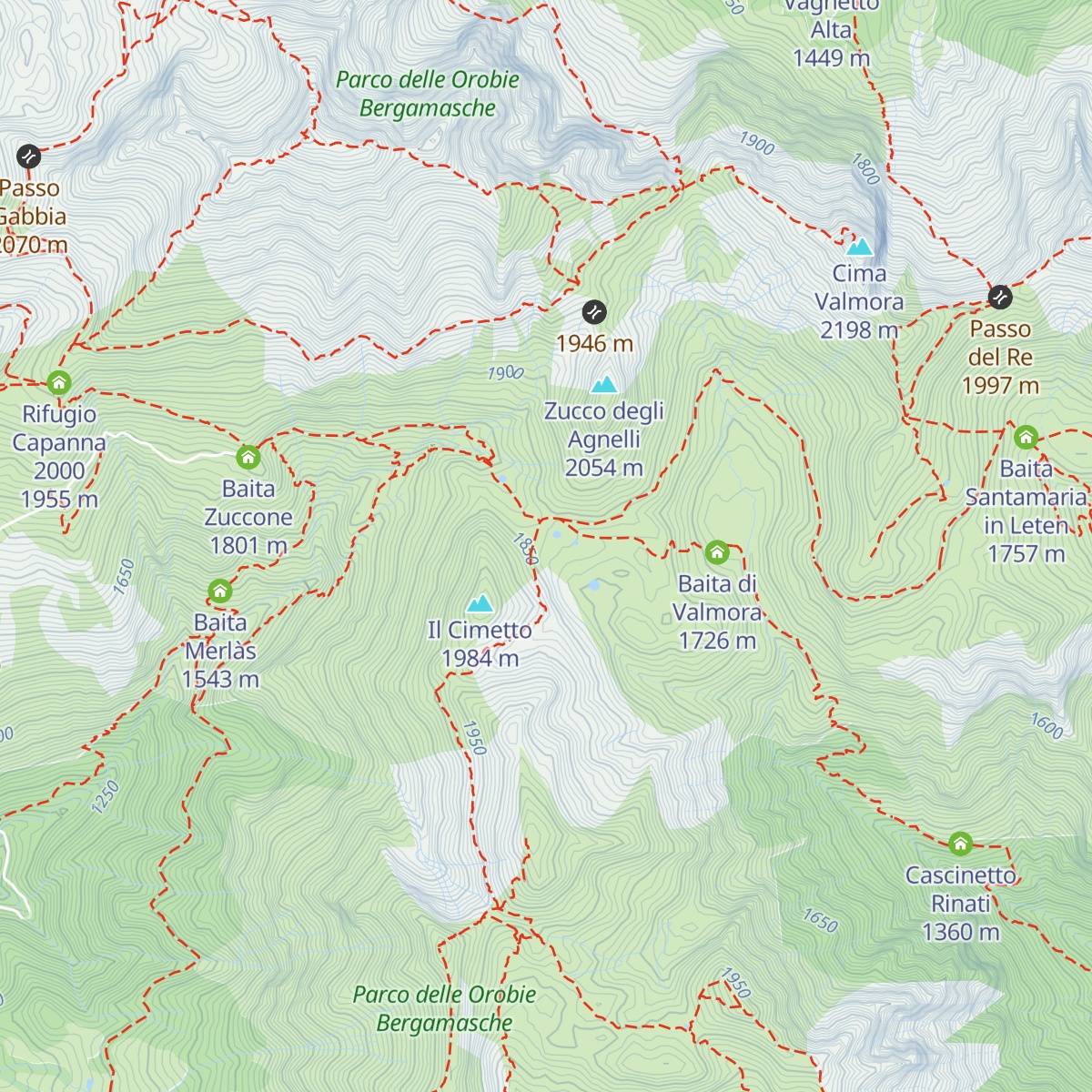 Baita Camplano map