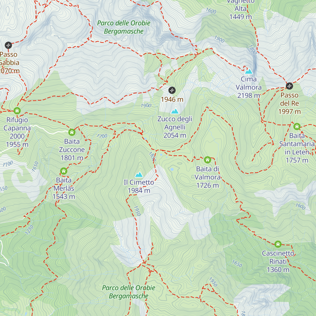 Baita Camplano map