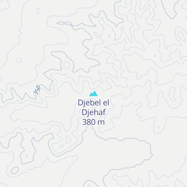 Map of Djebel el Djehaf