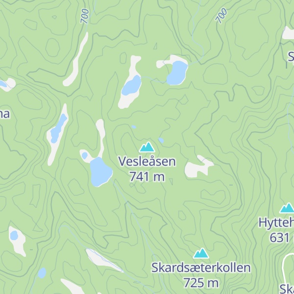Map of Vesleåsen