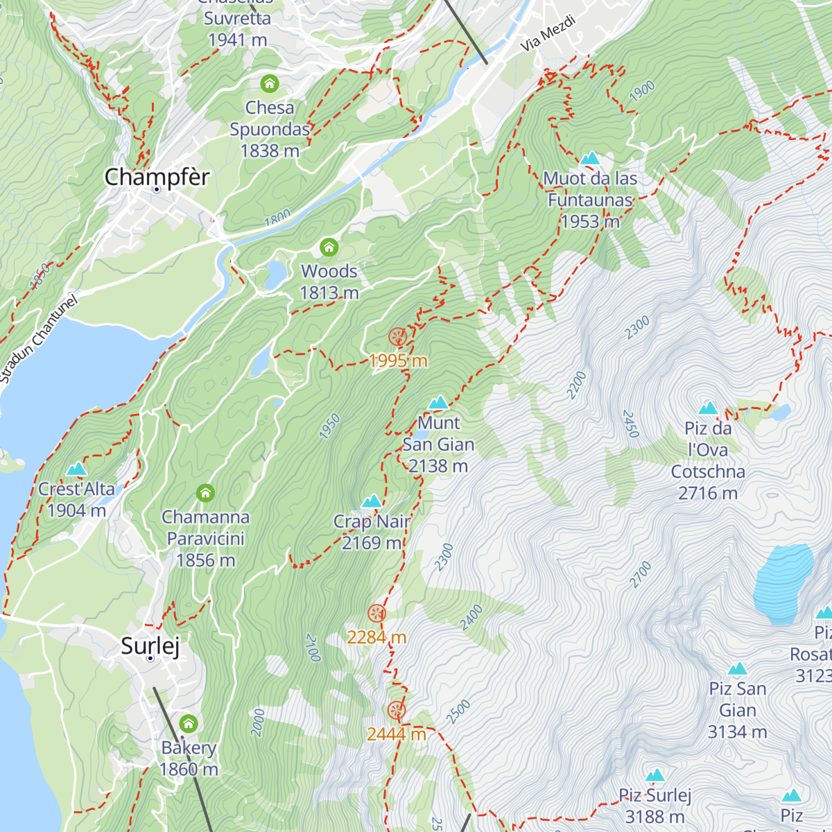 Hahnensee map