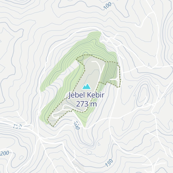 Map of Jebel Kebir