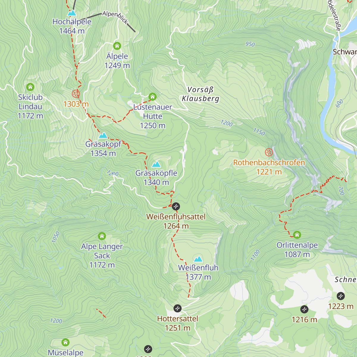 Bregenzer Hütte map