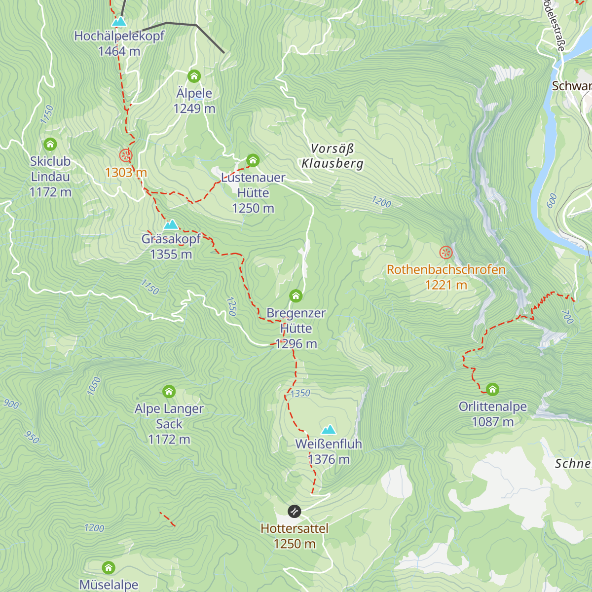 Bregenzer Hütte map