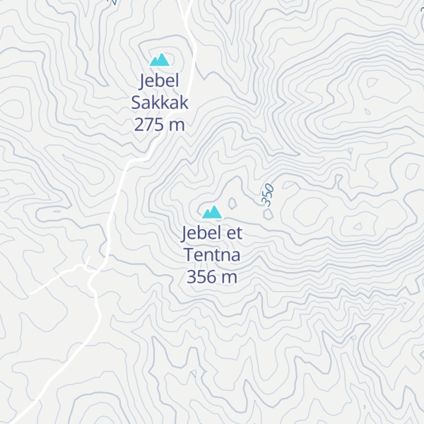 Map of Jebel et Tentna