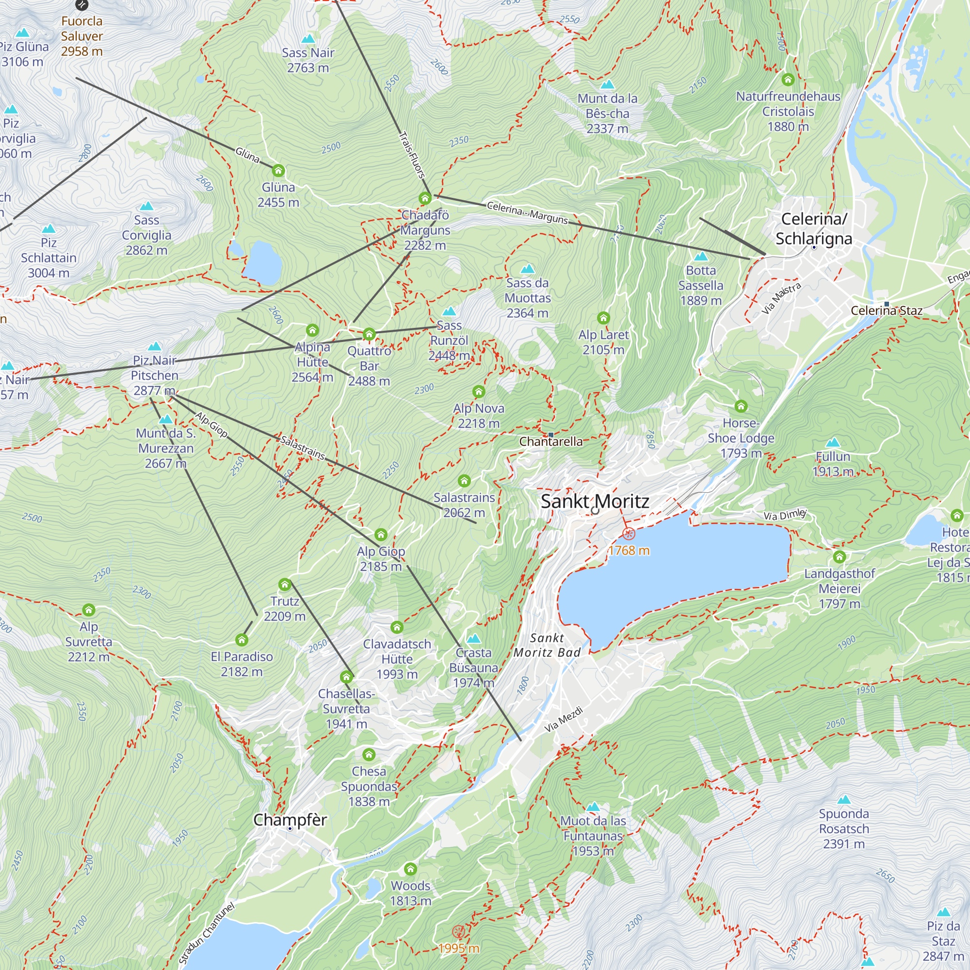 Heidihütte map