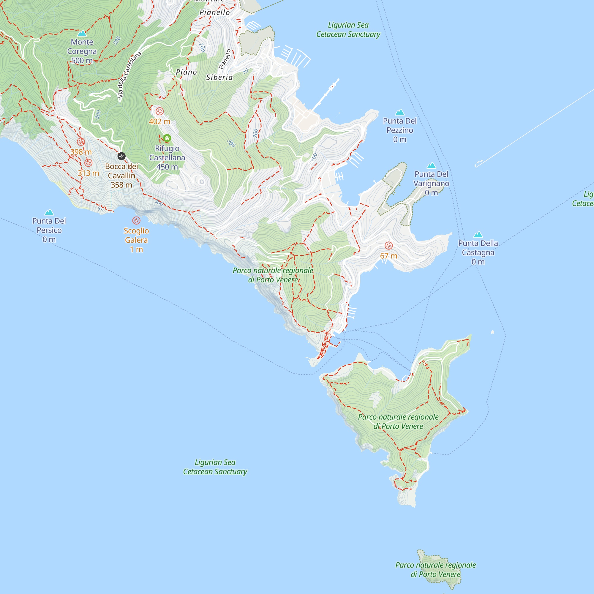 Rifugio Muzzerone map