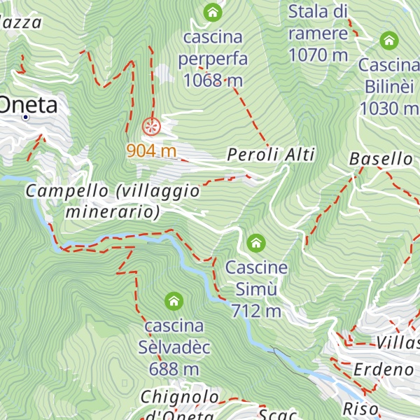 Map of cascina Masù