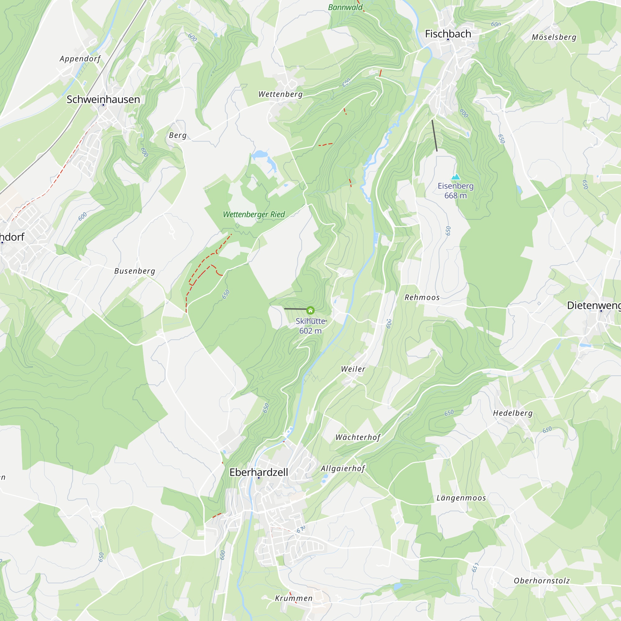 Skihütte map