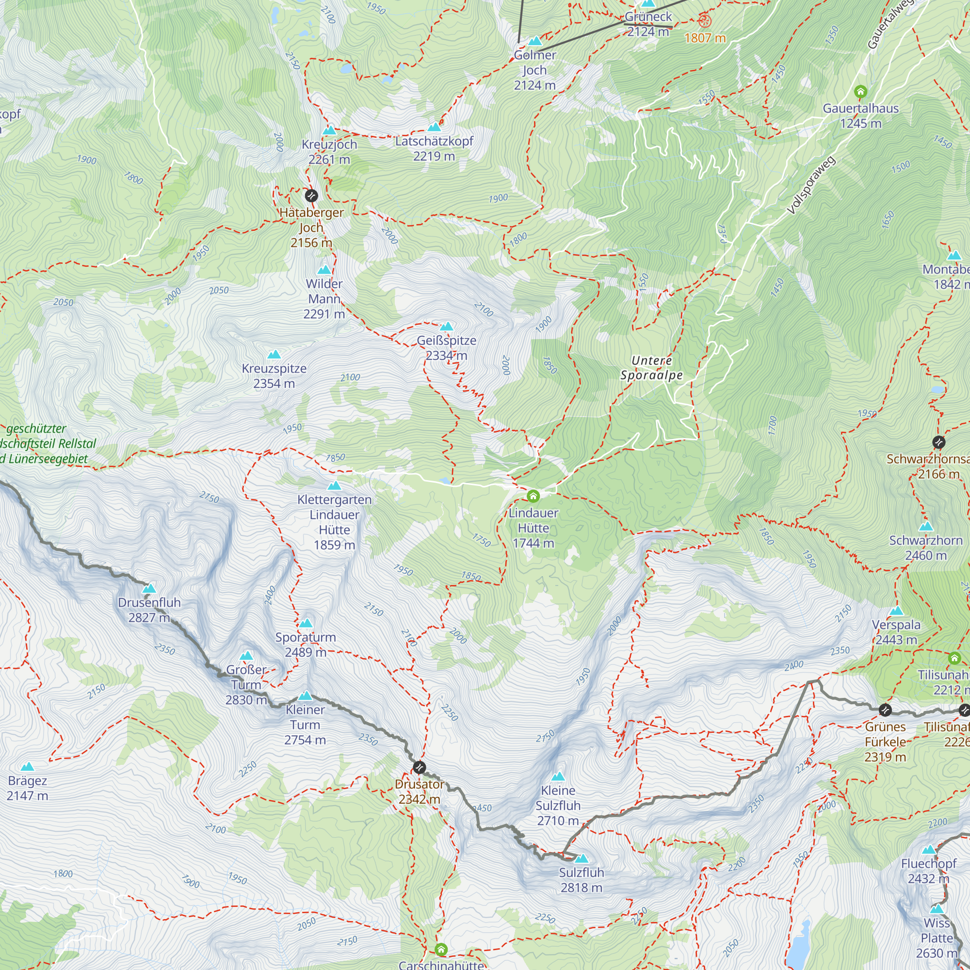 Obere Sporaalpe map