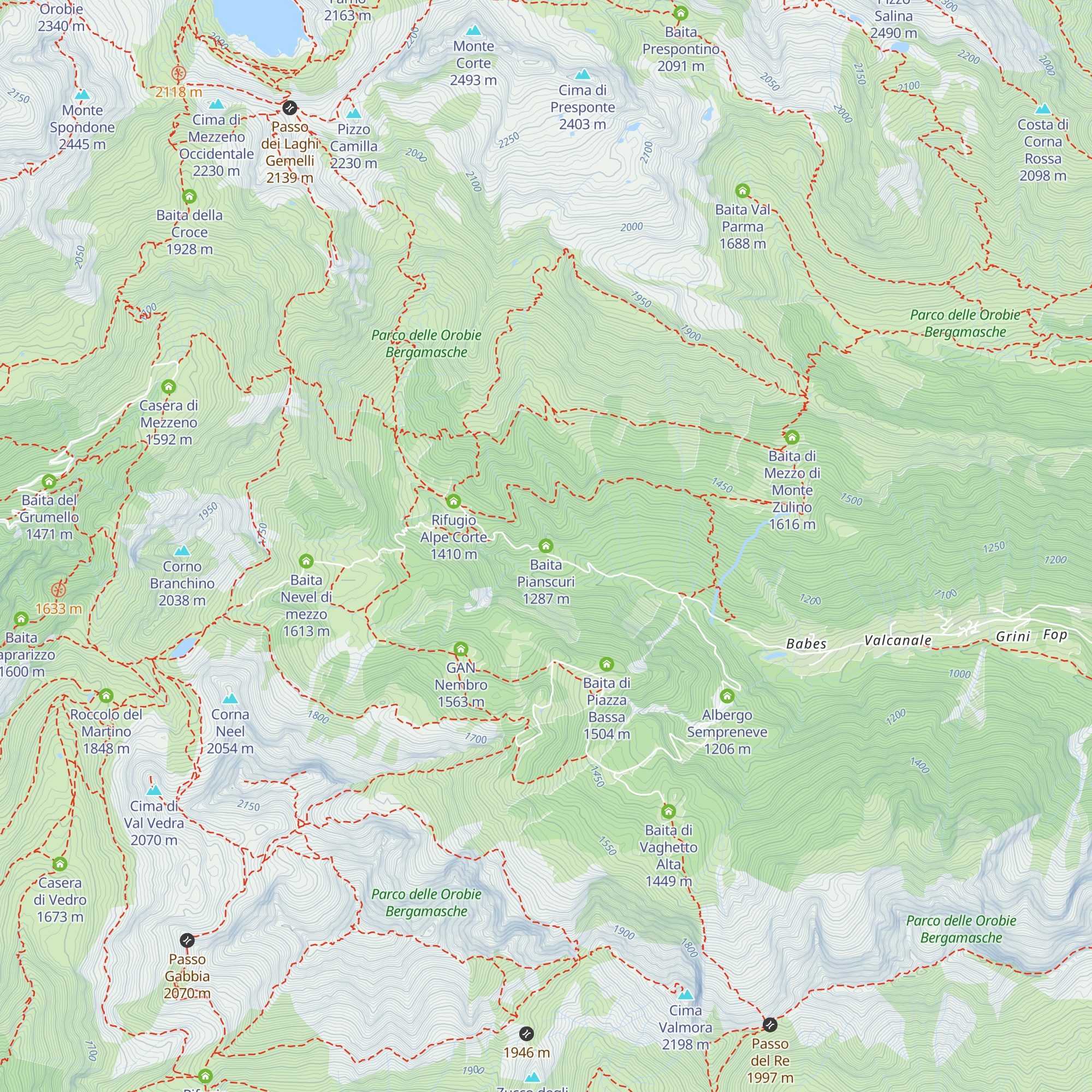 Baita Pianscuri map