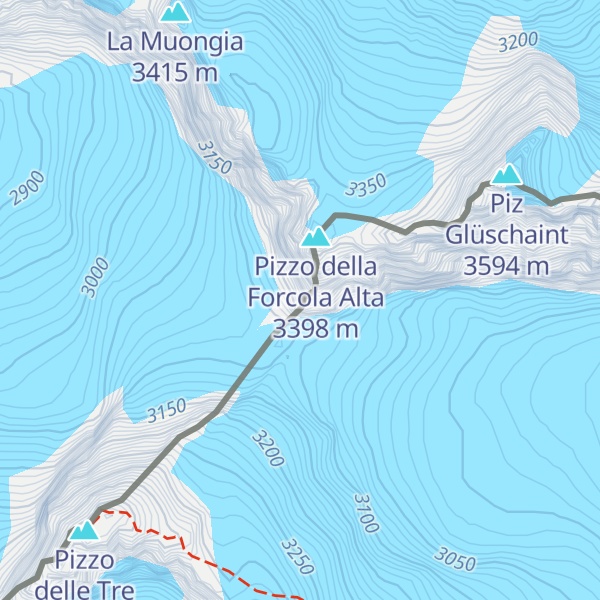 Map of Bivacco Colombo Aurora Bijelich