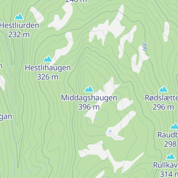 Map of Middagshaugen