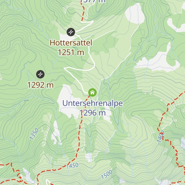 Map of Untersehrenalpe