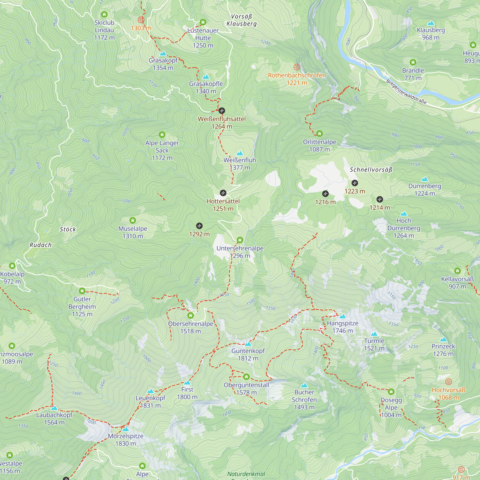 Untersehrenalpe map