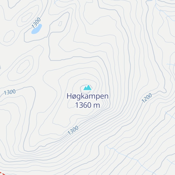 Map of Høgkampen