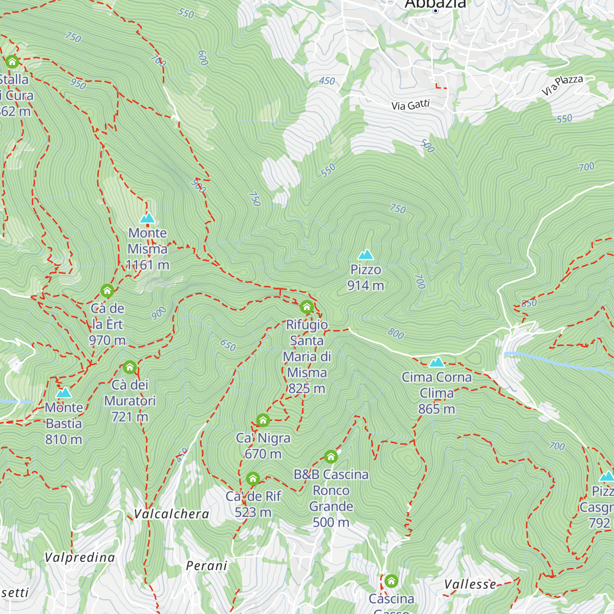 Rifugio Santa Maria di Misma map