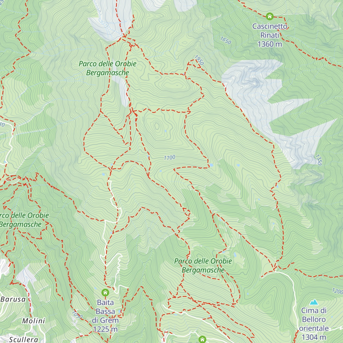 Baita Foppelli map