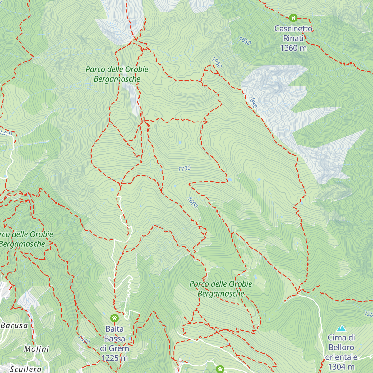 Baita Foppelli map