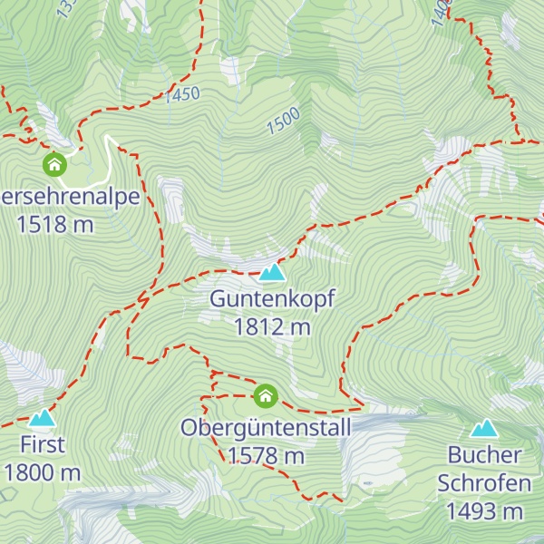Map of Guntenkopf