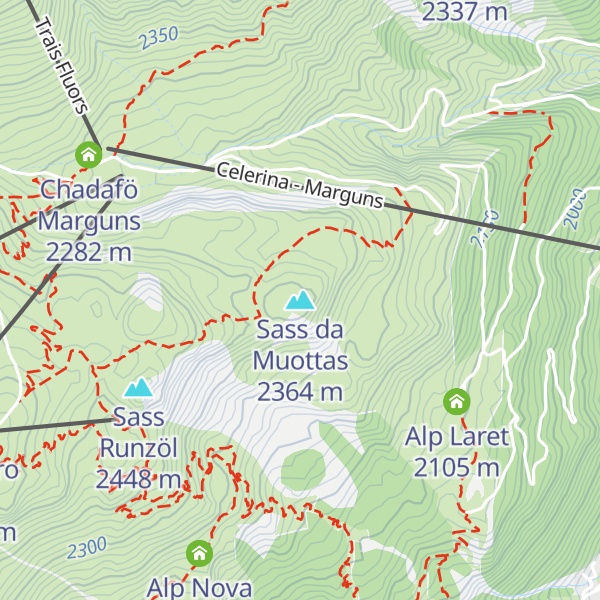 Map of Sass da Muottas