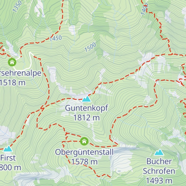 Map of Goselarkopf