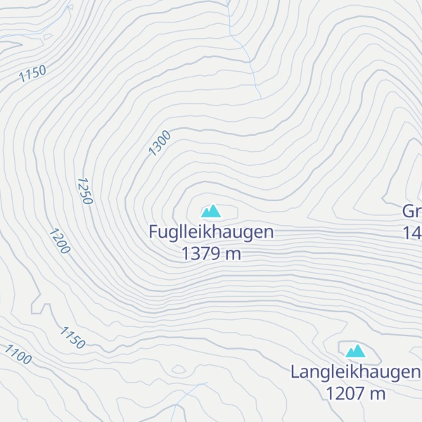 Map of Fuglleikhaugen