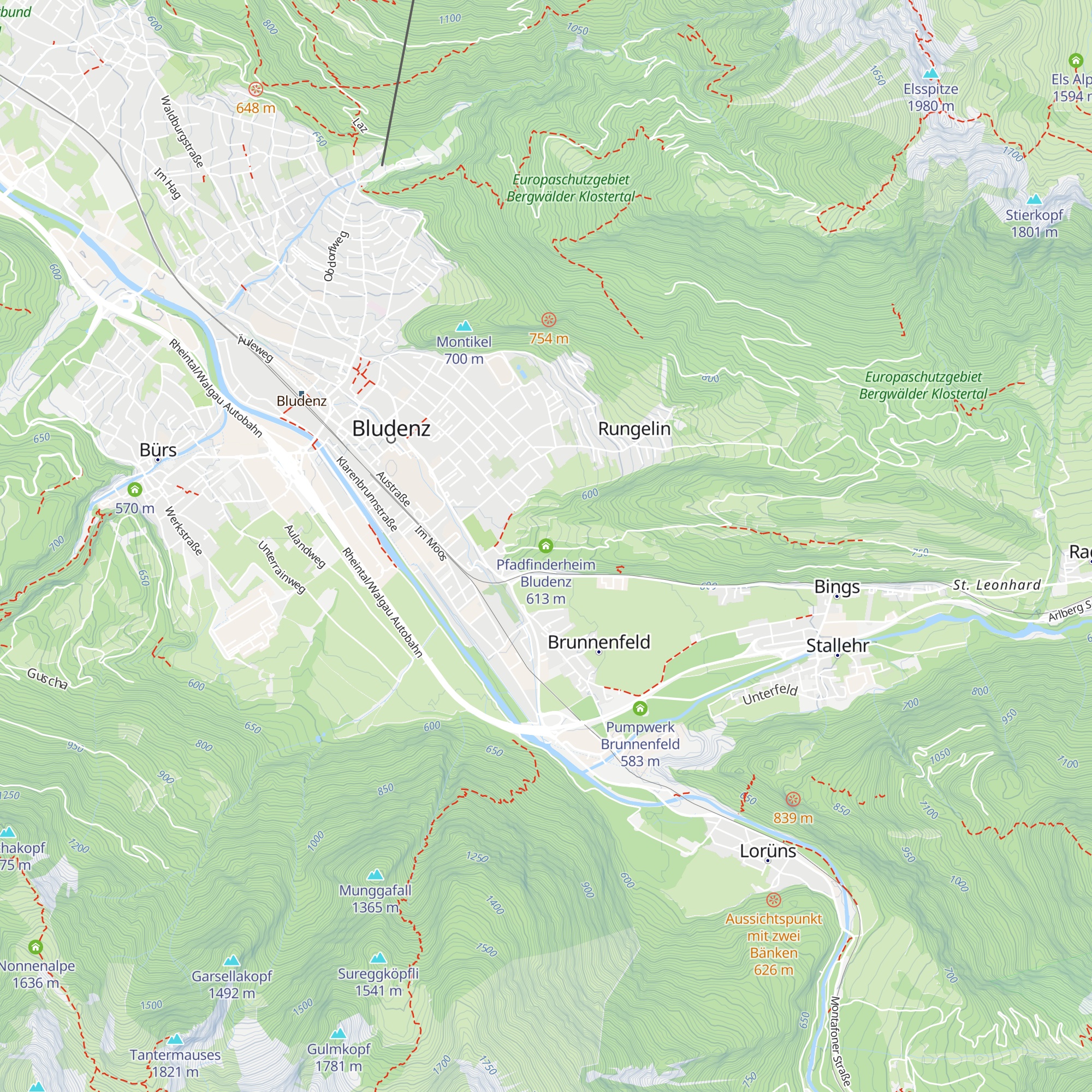 Pfadfinderheim Bludenz map