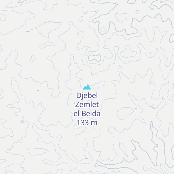 Map of Djebel Zemlet el Beïda