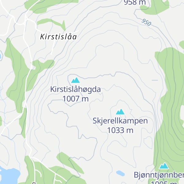 Map of Glettaberget