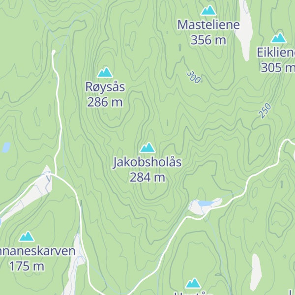 Map of Jakobsholås