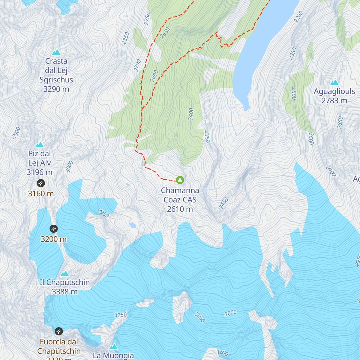 Chamanna Coaz CAS map