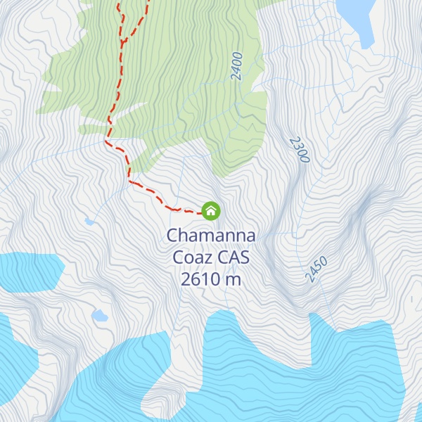 Map of Chamanna Coaz CAS
