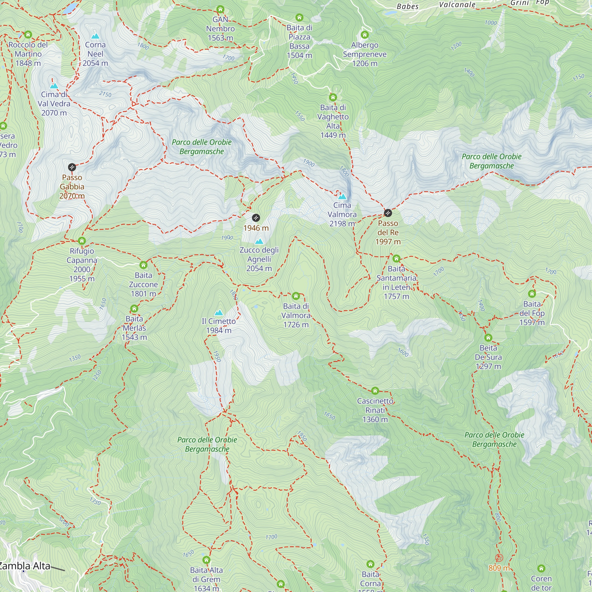 Baita di Valmora map