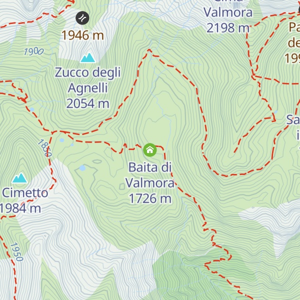 Map of Baita di Valmora