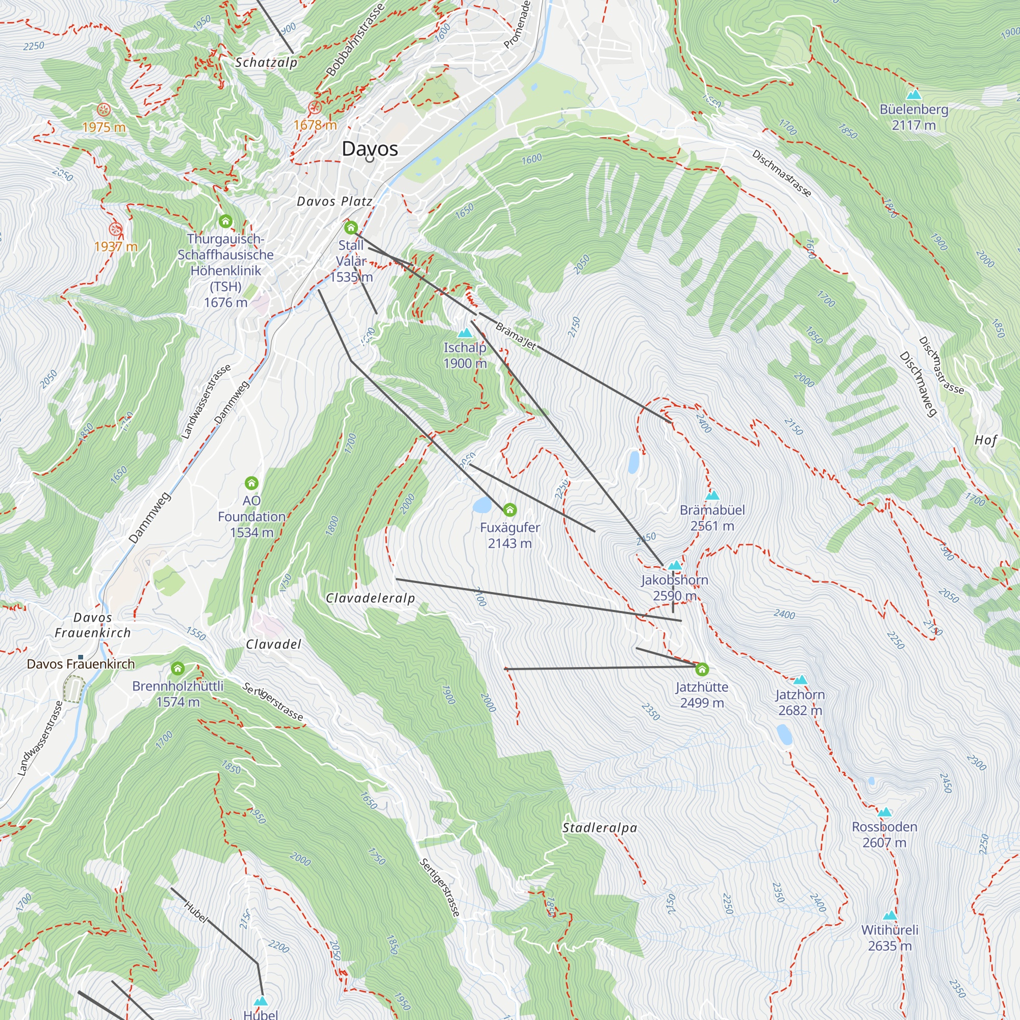 Fuxägufer map