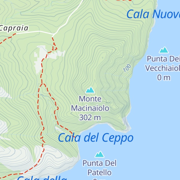 Map of Monte Macinaiolo