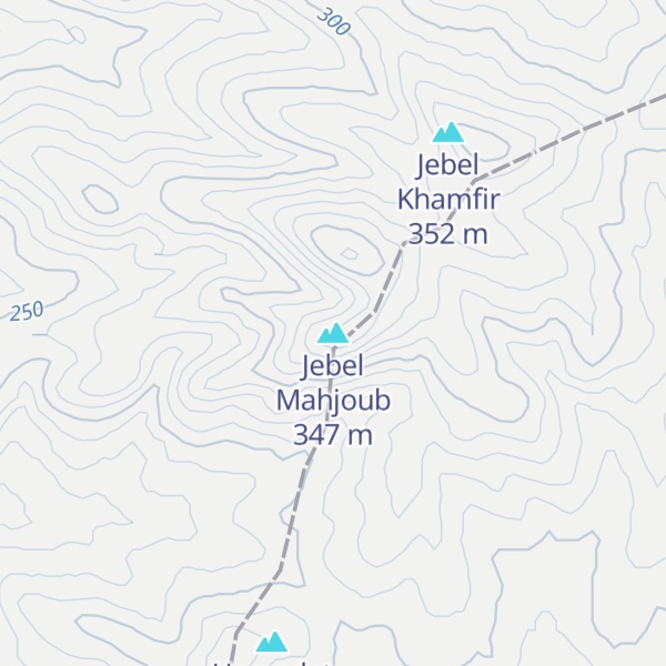 Map of Jebel Mahjoub