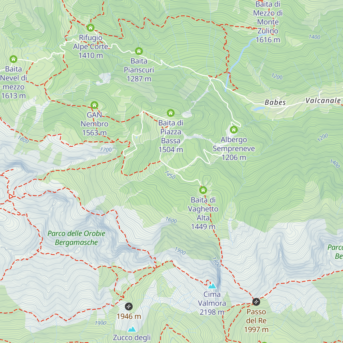 Baita di Vaghetto Bassa map