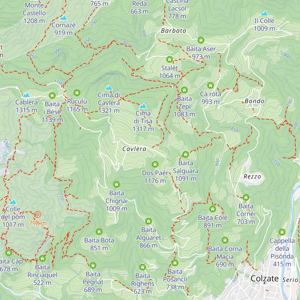 Baita Porla map