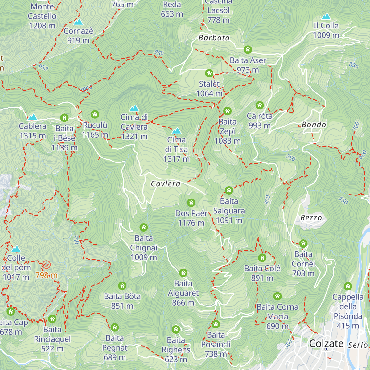 Baita Porla map