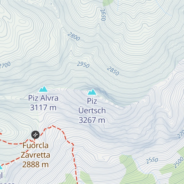 Map of Piz Üertsch