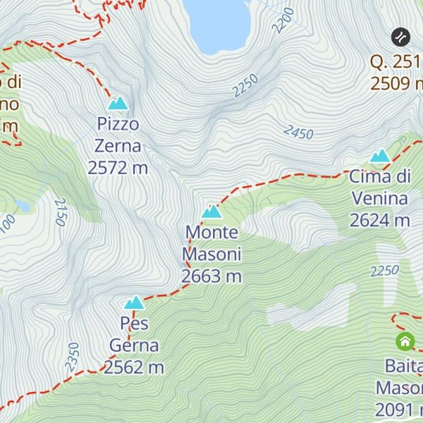 Map of Monte Masoni