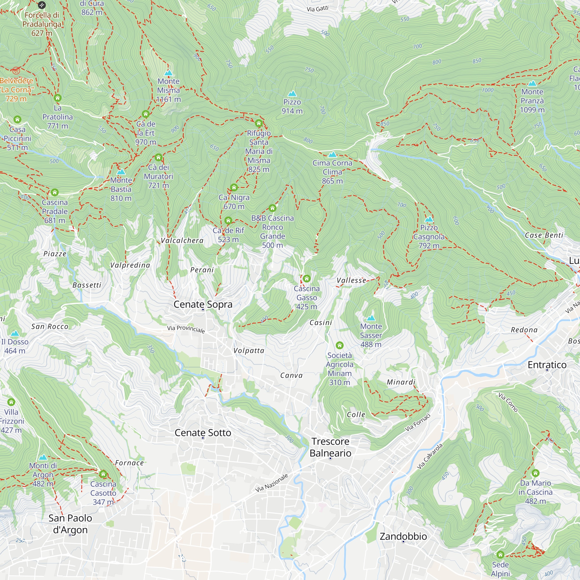 Agriturismo Sassi della Luna map