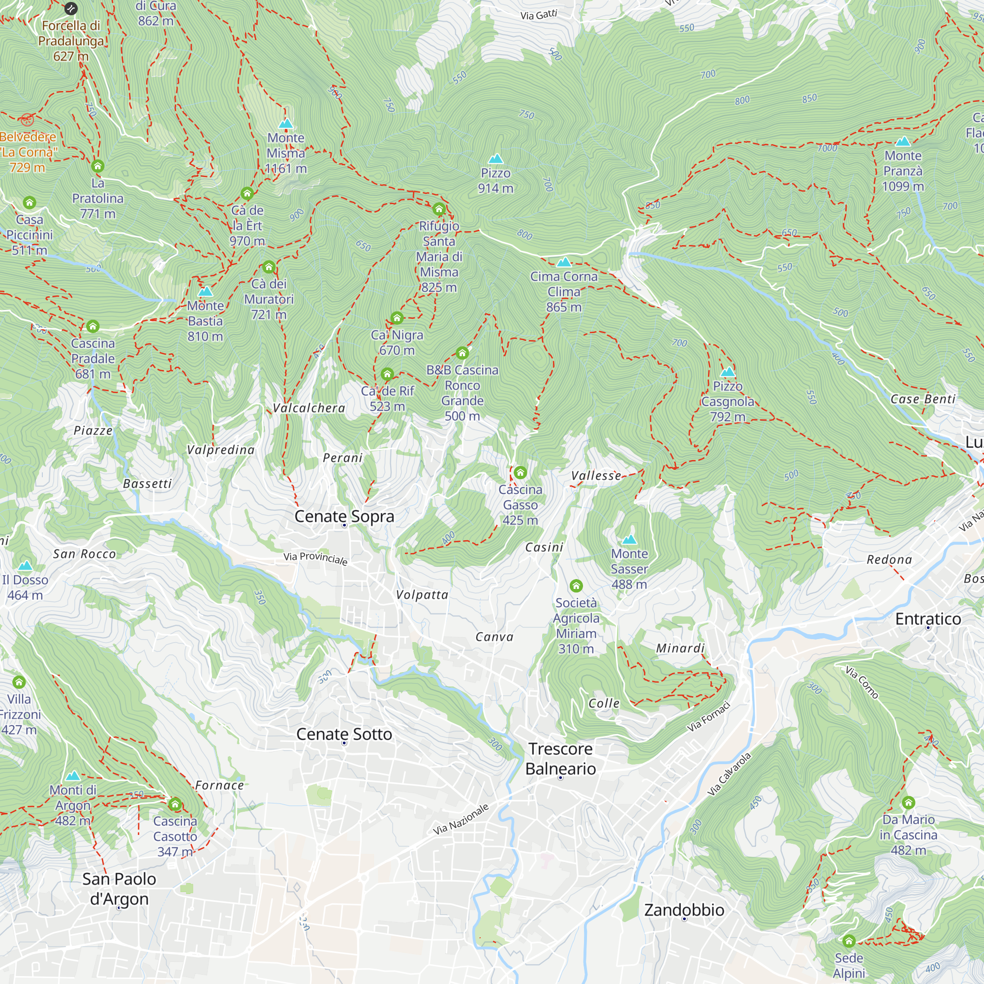 Agriturismo Sassi della Luna map