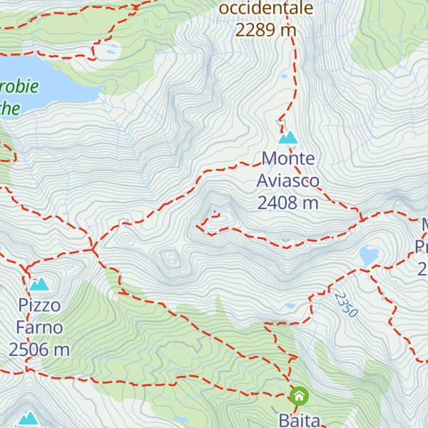 Map of Cima di Valsanguigno Orientale
