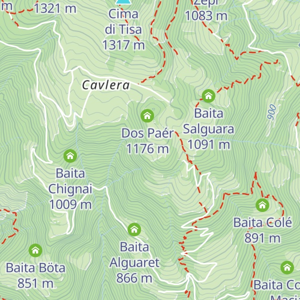 Map of Baita Ros