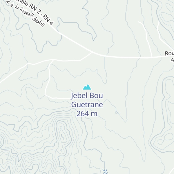 Map of Jebel Bou Guetrane