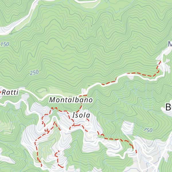 Map of Monte Albano