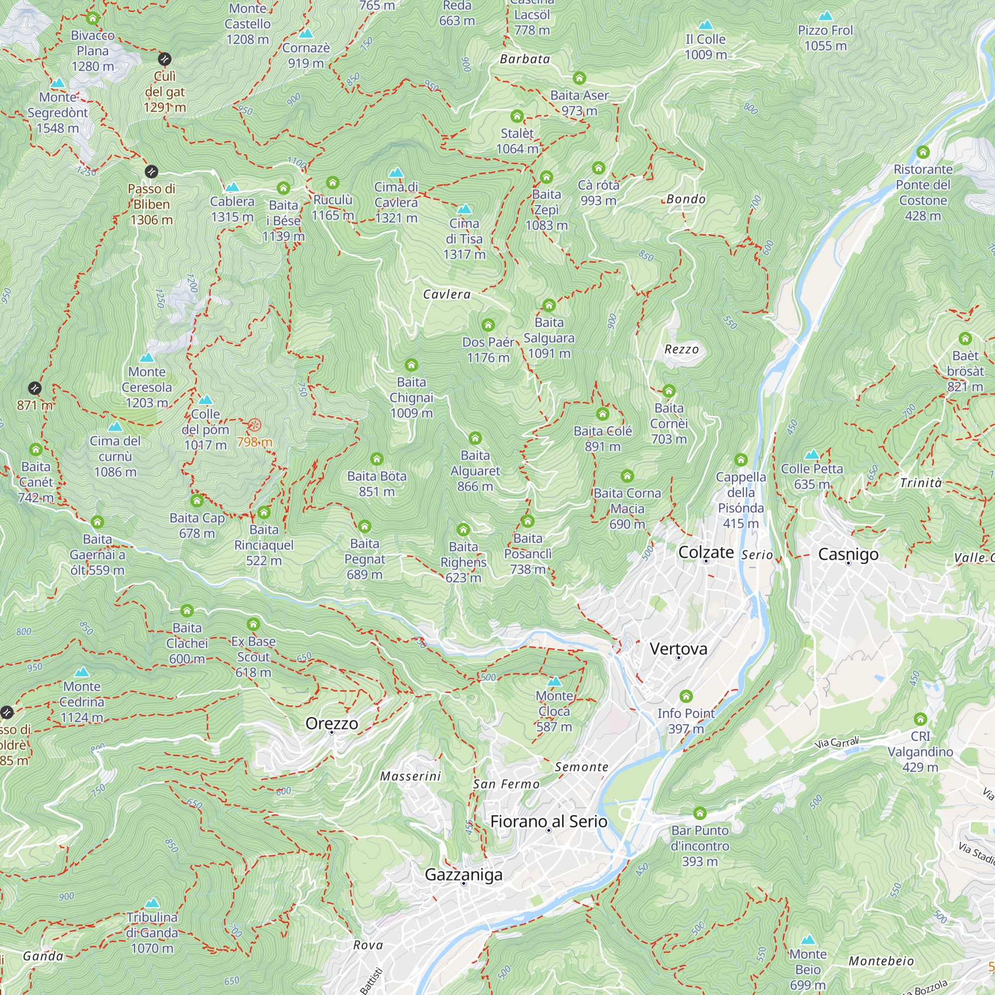 Baita Rosc map